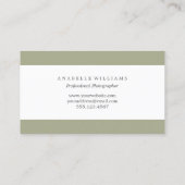 エレガントヴィンテージカメラ 名刺 (裏面)