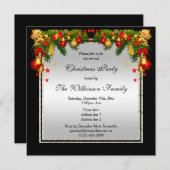 エレガントヴィンテージカラフル飾り 招待状 (正面/裏面)