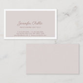 エレガントヴィンテージカラーお洒落プレーンプロフェッショナル 名刺 (正面/裏面)