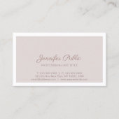 エレガントヴィンテージカラーお洒落プレーンプロフェッショナル 名刺 (正面)