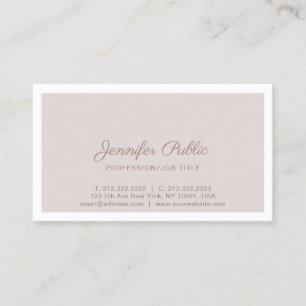 エレガントヴィンテージカラーお洒落プレーンプロフェッショナル 名刺