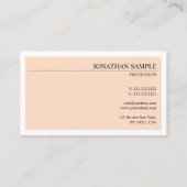 エレガントヴィンテージカラーシンプルシッモダンクプレーン 名刺 (裏面)