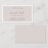 エレガントヴィンテージカラープロフェッショナルシンプルプレーン 名刺 (正面/裏面)