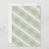 エレガントヴィンテージクリームグリーン素朴ブライダルシャワー 招待状 (裏面)