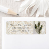 エレガントヴィンテージクリーム結婚ダマク ラベル (インサイチュ)