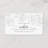 エレガントヴィンテージグモダンレーフローラ結婚ズ エンクロージャーカード (正面)