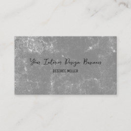 エレガントヴィンテージグレーの白黒テクスチャ 名刺