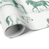 エレガントヴィンテージグ素朴リーン馬はトイルを繁殖 ラッピングペーパー (ロールコーナー)