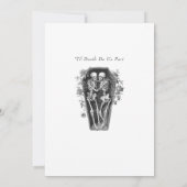 エレガントヴィンテージゴシック結婚体 招待状 (裏面)