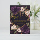 エレガントヴィンテージゴシッ結婚クの囲い エンクロージャーカード (スタンド正面)