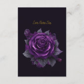 エレガントヴィンテージゴシッ結婚クの囲い エンクロージャーカード (裏面)