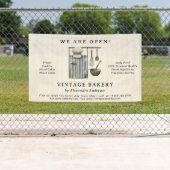 エレガントヴィンテージシェフの設備ベーカリー 横断幕 (インサイチュ)