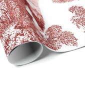 エレガントヴィンテージシスタイリッシュック馬レッドトワール ラッピングペーパー (ロールコーナー)