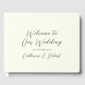 エレガントヴィンテージシックなブルーの馬トイル結婚ズ ゲストブック (正面)