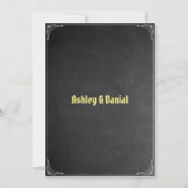 エレガントヴィンテージシャルボ華美ーレトロ結婚ズ 招待状 (裏面)