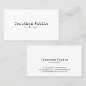 エレガントヴィンテージシンプルデザインプレーンレトロトレンディー 名刺 (正面/裏面)