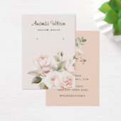 エレガントヴィンテージシンプルフローライヤリング表示カード (デスク)