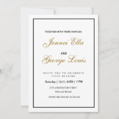 エレガントヴィンテージシンプル招待状 招待状 (正面)