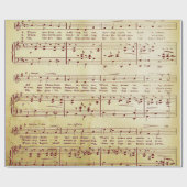 エレガントヴィンテージシート音楽ノート愛の歌 ラッピングペーパー (フラット)