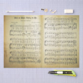 エレガントヴィンテージシート音楽ノート愛の歌 薄葉紙 (クラフト)