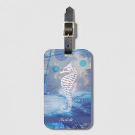 エレガントヴィンテージシーホース青海波名 ラゲッジタグ