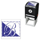 エレガントヴィンテージスクリプトイニシャルBモノグラム セルフインキングスタンプ (インサイチュ)