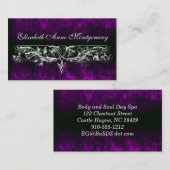 エレガントヴィンテージスクロールプロフェッショナル名刺 名刺 (正面/裏面)