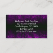 エレガントヴィンテージスクロールプロフェッショナル名刺 名刺 (裏面)