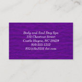 エレガントヴィンテージスクロールプロフェッショナル名刺 名刺 (裏面)