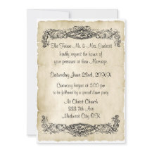 エレガントヴィンテージスクロール結婚作業