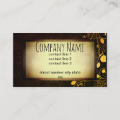 エレガントヴィンテージスタイルカスタム名刺 名刺 (裏面)