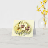 エレガントヴィンテージスタイルフローラ カード (黄色い花)