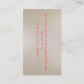 エレガントヴィンテージストライプ,レース,バラ 名刺 (裏面)