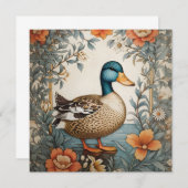 エレガントヴィンテージダックフローラデザイン (正面/裏面)