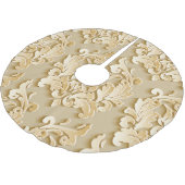 エレガントヴィンテージダマスクのパターンテクスチャ ブラッシュドポリエステルツリースカート (アングル)