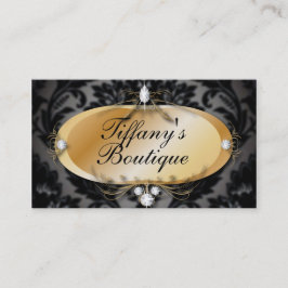 エレガントヴィンテージダマスクファッション名刺 名刺