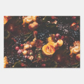 エレガントヴィンテージダークムーディオランダアートフルーツ ラッピングペーパーシート (正面2)