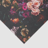 エレガントヴィンテージダークムーディブルゴーニュフローラ 薄葉紙 (詳細)