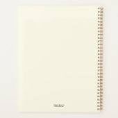 エレガントヴィンテージツインフレームウェディングプランナー プランナー手帳 (裏面)