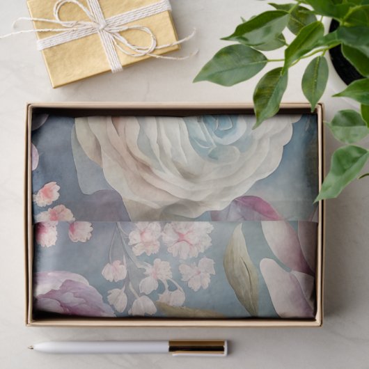 エレガントヴィンテージドリーインスパイアミーフローラエフェメラ 薄葉紙 (ギフト)