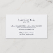 エレガントヴィンテージネイビーブルーと金ゴールドデザイナー 名刺 (裏面)