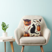 エレガントヴィンテージハロウィン水彩模様 クッション (椅子)