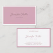 エレガントヴィンテージバラカラーハンドスクリプトテンプレート 名刺 (正面/裏面)