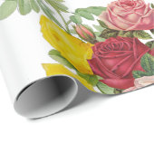 エレガントヴィンテージバラフローラギフト ラッピングペーパー (ロールコーナー)