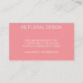 エレガントヴィンテージバラフローラ名刺 名刺 (裏面)