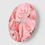 エレガントヴィンテージバラフローラ |壁時計 ラージ壁時計 (傾斜)