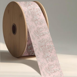 エレガントヴィンテージバラ金ゴールドトイルドジュイ サテンリボン