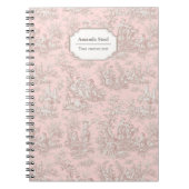 エレガントヴィンテージバラ金ゴールドトイレデジュイ小 ノートブック (正面)