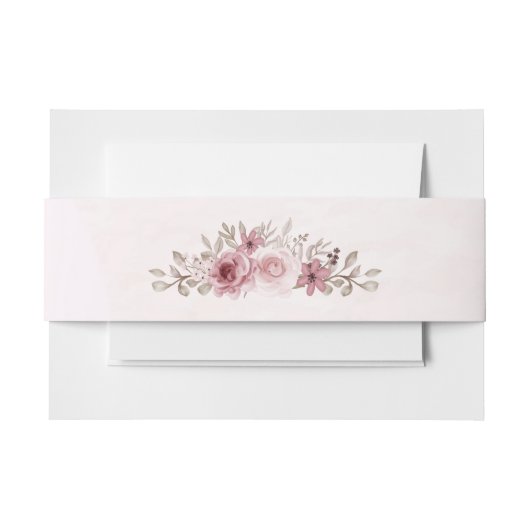 エレガントヴィンテージバラ 招待状ベリーバンド (正面例)