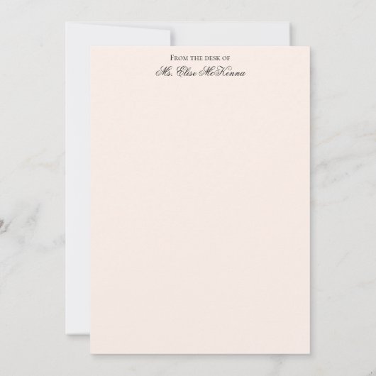 エレガントヴィンテージバラ（Monogram-Buff背景あり） ノートカード (裏面)